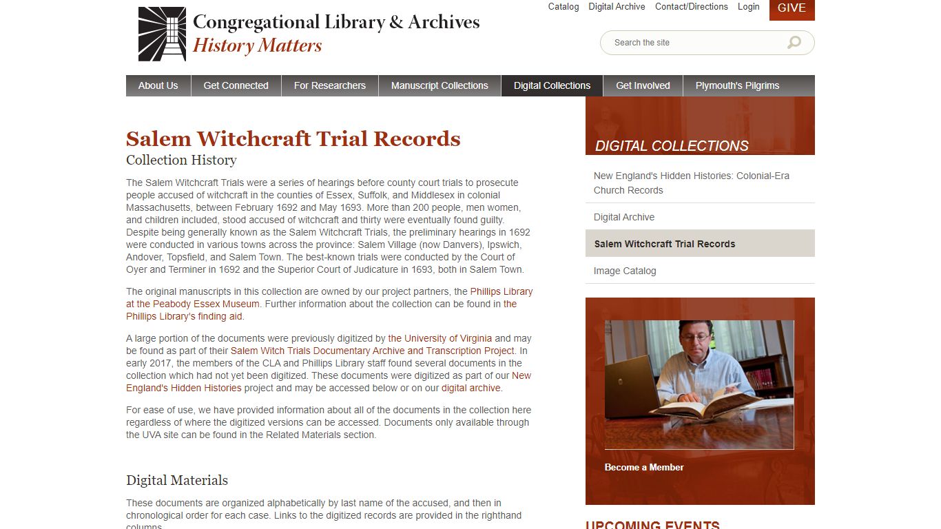 Salem Witchcraft Trial Records | Congregational Library & Archives